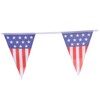 LABRIMP 3pcs Large American Flag Pennant Banner Patriotic Bunting for