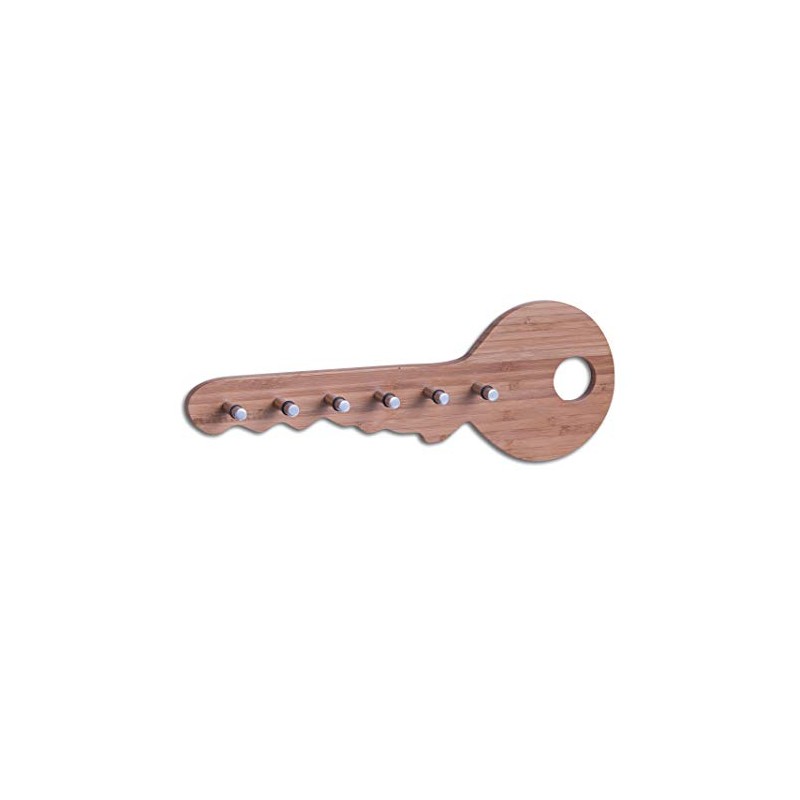 Zeller 13590 Key Holder Bamboo/Stainless Steel 35 x 4 x