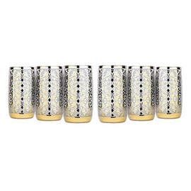 Liberty 11-Ounce Crystal Highball Glasses, Highball Drinking Glass Set, Glassware for Juices and Water, Elegant Barware for a Party, Great Gift Idea, Set of 6