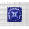 Design Tile 5.9 inches (150 mm) Square Retro No. 004