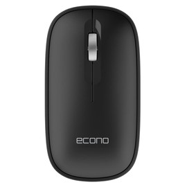 Econo OfficeElite Bluetooth Wireless Mouse Optical Sensor Detachable Magnetic Plate Silent Switch Portable Optical Mouse for Laptop/Computer/PC/Mac Bluetooth Connectivity Slim & Silent Mouse