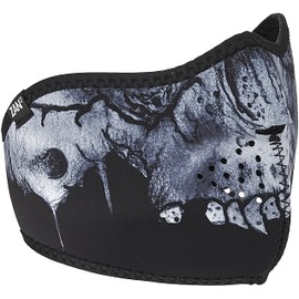 ZANheadgear® Half Mask Neoprene Midnight Skull