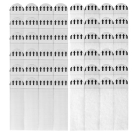 YzmrBdqc 24-Pairs Large Picture Hanging Strips Heavy Duty,Picture Canvas Hanger No Nails, Hook and Loop Tape Damage Free,Photo Frame Stickers for Wall,Damage Free Wall Fastener Tape,Without Nail