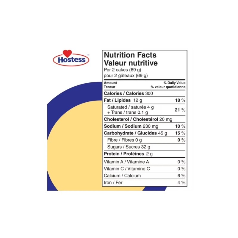 Hostess Vanilla Cupcakes, 206g