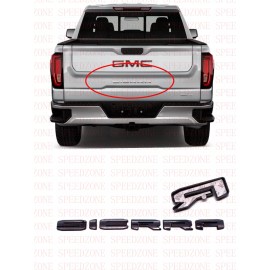 GMC 2019 2020 2021 GMC SIERRA LETTERS Gloss BLACK 1500 2500 Overla EMBLEMS Tailgate