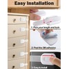 (10 Pack) Cupboard Locks for Children, Child Safety Cupboard Locks,