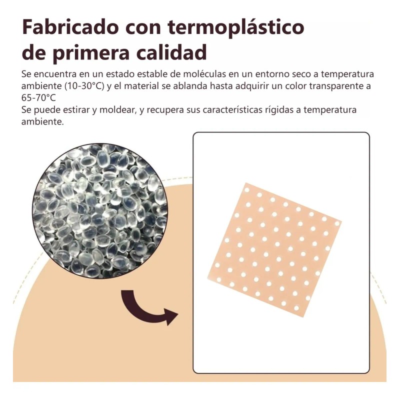 Kit Férula Doyle Aquaplast Termoplástica Rinoplastia Transparente