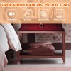 Rectangle Chair Leg Protectors for Hardwood Floors,16 PCS Silicone Covers