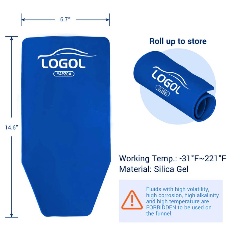 Flexible Funnel Reusable General Oil Change Draining Tool. for Oil