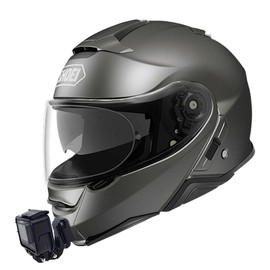 SHOEI NEOTEC2 Customize Aluminum Motorcycle Helmet Chin Mount Kits for GoPro and Insta360 Etc. Action Camera with Adhesive Pads and J Hook Mount