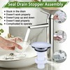 972-098J Plumbing-Equipment Chrome Drain Sink Stopper, Drain Sink Plug Part