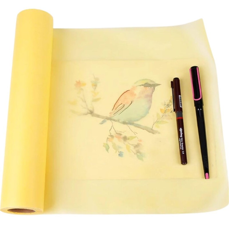 cobalt planet Tracing Paper Roll Translucent Matte (Yellow, Width 31.2