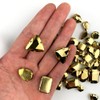 Heyiwell 50PC Mix Shape Sew On Crystal Rhinestone Flatback Gold
