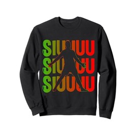 Siuuuu Funny Soccer Present for Soccer Lovers Fan Kid's Boys Sweatshirt