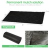 Harmiden 2 Pack Recycled Rubber Mulch Mat Roll Black Permanent