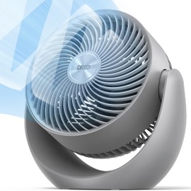 Dreo Fan for Bedroom, Table Air Circulator for Whole Room, 11 Inch, 40ft Strong Airflow, 120° Adjustable Tilt, 28db Low Noise, Quiet, 3 Speeds, 2025 New Desk Fan for Office, Kitchen, Home