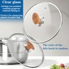 10 Inch Pan Lid, Tempered Replacement Pan Cover, 6,8,9.5,10.5,11,12,12.5 Inch