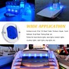 PSEQT 4pc 3" Marine Blue LED Boat Deck Courtesy &