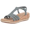 Easy Street Dorinda Sandalias de cuña para mujer, Azul, 9