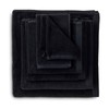 Heckett Lane Bath Wash Cloth, Black, 16 x 21 cm