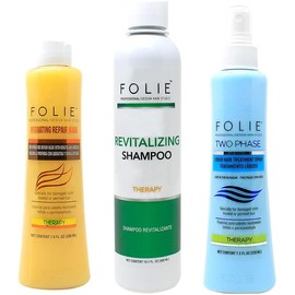 Kit Revitalizante: Shampoo, Mascarilla Y Dos Fases Folie Profesional
