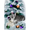 CafePress Miniature Schnauzer Christmas Throw Blanket Super Soft Fleece Plush