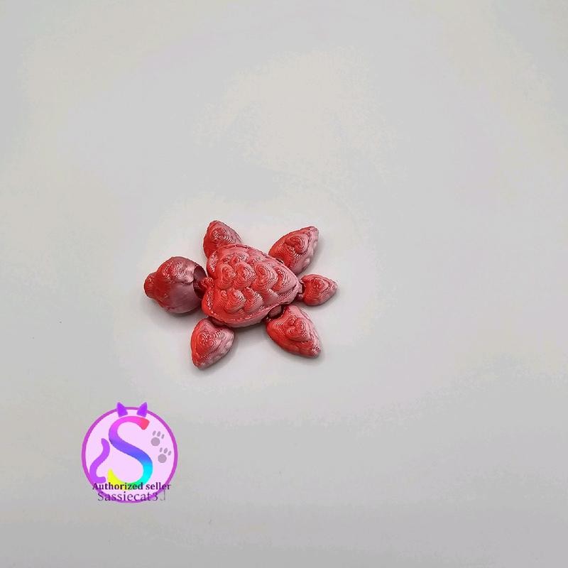 heart turtles - Color: red/white