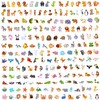 NEULEBEN Animal Stickers, Pack of 200 Animal Stickers, Cute Animal