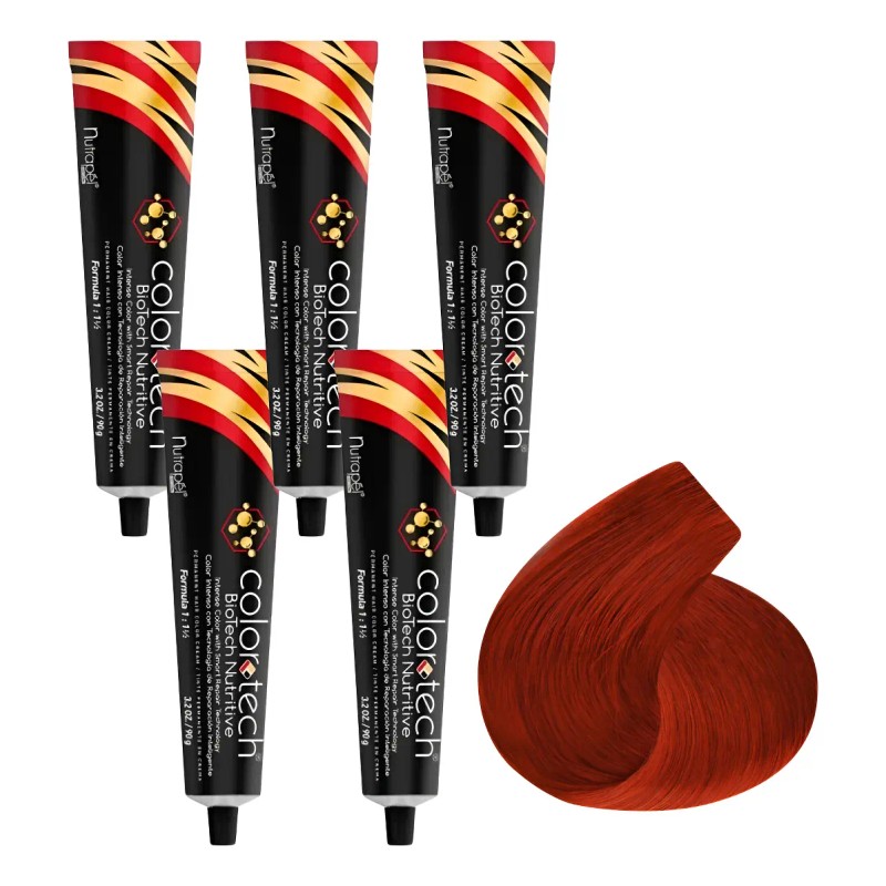 Tinte Cobrizo Colortech + Peróxido 20 Vol.