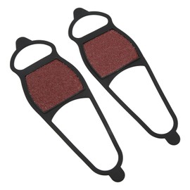 POENVFPO 1 Pair Coarse Sandy Snowshoe Traction Cleats Spikes Non-Slip Ice Crampon Covers with Excellent Grip for Ice Fishing, Hunting, Running, #811
