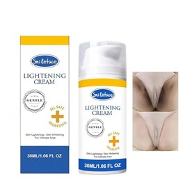 Suero aclarador de piel SMILEFACE Crema blanqueadora anal con cido kjico, arbutina, vitamina C y vitamina E para el ano, las zonas ntimas, las partes 