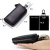 Riorune Key Case, Genuine Leather, 6 Rows + Smart Key,