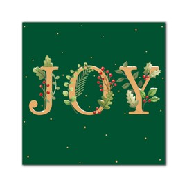 Pack of 8 Festive Joy Green Marie Curie Charity Christmas Cards Xmas Cards 556973