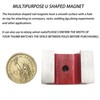 AOAUTO Red Alnico U-Shape Horseshoe Magnet for Nails, 25 Pounds