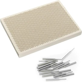 Aribrnten Soldering Board Jewelry Making Tools with Needles Rectangle Soldering Honeycomb Panel Jewelry Making Tools,Soldering Block