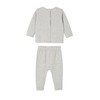 VERTBAUDET Organic Collection: 2 Pack Baby Pyjamas with Poppers, grey