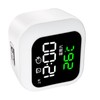 LED Alarm Clock Night Light USB Rechargeable Mirror Design Adjustable