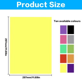 10 Colour Correction Window Film, Colour Films Gel Colour Filter Film, 10 Colours Transparent Colour Films, Gel Filter Film, Colour Films for Headlights, Film Heat Resistant for Lamps, Photo Studio,