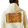 ARIAT Shield Steerhead Hoodie, Oatmeal, Medium