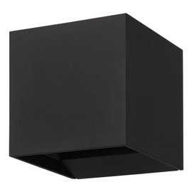 EGLO LED Außenleuchte Calpino 3, Wandleuchte außen mit Up und Down Beleuchtung, Wand Außenbeleuchtung aus Metall in Schwarz, Außenlampe warmweiß, IP54