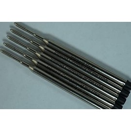 5 Genuine Intrepid Refills in Sheaffer"K" Type (#99335) Style for Sheaffer ballpoint Pens - Black Medium Point Ballpoint Refills (Bulk Packed)