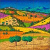Artwork on Tile Landscape Tile Backsplash Stefano Calisti Art Ceramic