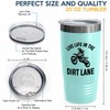 Dirt Bike Teal Edition Tumbler 20oz - The Dirt Lane