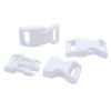 15 Pack Curved Side Quick Release Plastic Buckles for Paracord