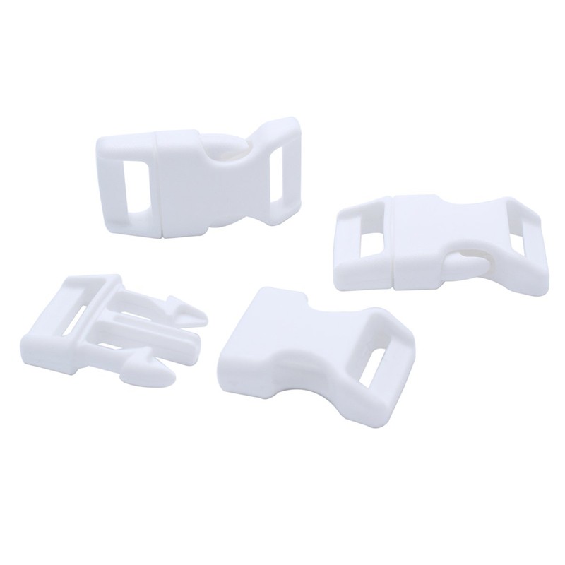 15 Pack Curved Side Quick Release Plastic Buckles for Paracord