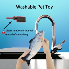 VAIZIQ Flopping Fish Electric Moving Dog Fish Toy,Floppy Fish Cat Toy,Cat Toys Interactive Pet Toys for Dog Exercise，Reducing Stress for Cats and Small Dog
