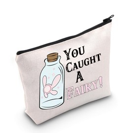 Video Gamer Gift You Caught A Fairy Makeup Bag Gaming Lover Gift RPG Gamer Gift Cosmetic Pouch (Caught A Fairy)