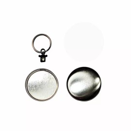 Tecre 1.75" 1-3/4 Inch Tecre Round Split Key Chain Ring Complete Buttons Set - 500pcs