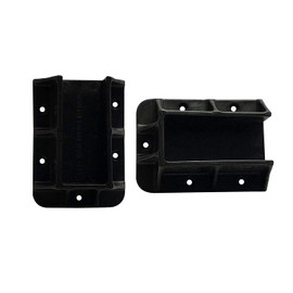 FENCE & DECK RITE Sturdy Railing Hangers for 2x4 Wood Railings (Actual - 1 ½”x3 ½”) Heavy-Duty Black Reinforced Polypropylene Brackets – UV-Protected, Weather-Resistant & Easy to Install