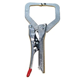 PTI Automatic Locking Vice Grip Pliers 7" C-Clamp - Auto Heavy Duty, Adjustable Opening Locking Pliers Metal DIY Woodworking